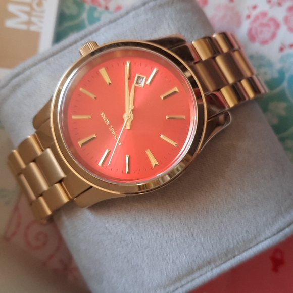 Michael Kors Runway Quartz Stainless Steel Bracelet Watch - Picture 2 of 5